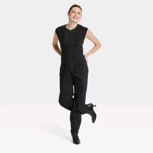 Women's Tailored Denim Jumpsuit - Universal Thread